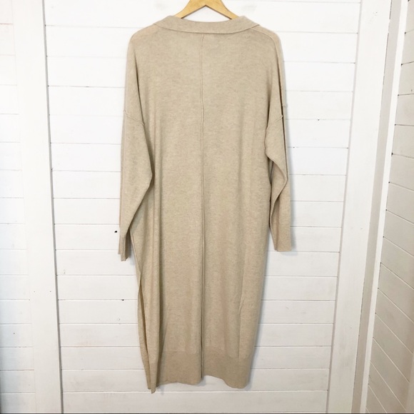 Free People Dana Luxe Cashmere Polo Sweater Dress - Picture 6 of 8